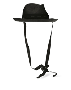 Шляпа из рафии, черный Setchu