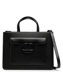 Портфель с логотипом VLogo Signature, черный Valentino garavani