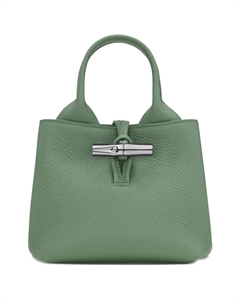 Кожаная мини-сумка Le Roseau XS, зеленый Longchamp