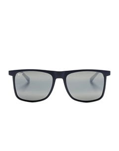 Солнцезащитные очки Makamae в прямоугольной оправе, синий Maui jim