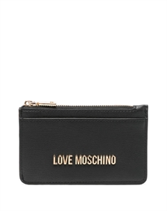Визитница с логотипом и надписью, черный Love moschino