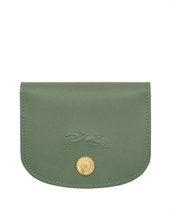 Картхолдер с тисненым логотипом, зеленый Longchamp