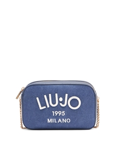 Сумка через плечо с вышитым логотипом, синий Liu jo