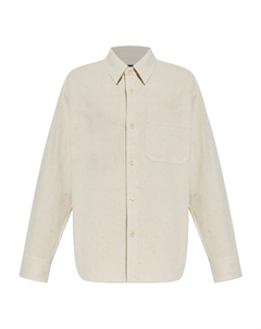 Хлопковая рубашка на пуговицах, нейтральный A.p.c.