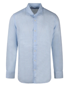 Полосатая льняная рубашка, синий Mc2 saint barth