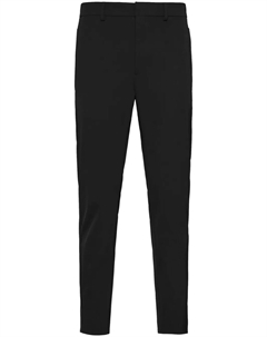 Укороченные брюки средней посадки, черный Prada