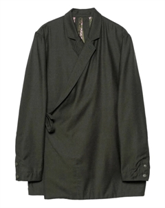 Рубашка с запахом спереди, зеленый Maharishi