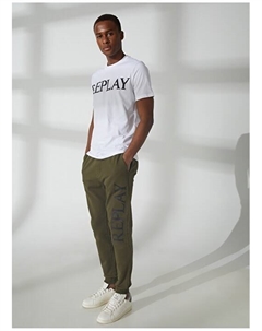 Нормальные зеленые мужские спортивные штаны Replay