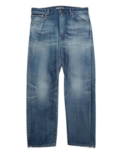 Джинсы с эффектом потертости, синий Sophnet.