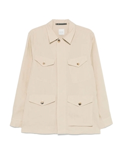 Льняная рубашка, нейтральный Paul smith