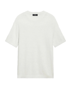 Футболка из льняной смеси, белый Theory