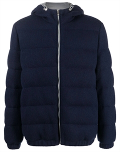 Кашемировый пуховик, синий Brunello cucinelli