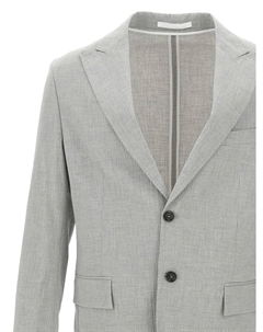 Блейзер из крепа, серый Paolo pecora