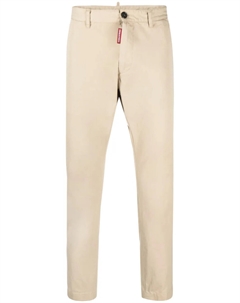 Брюки чинос кроя слим, нейтральный Dsquared2
