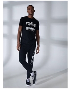 Нормальные черные мужские спортивные штаны Replay