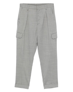 Брюки с отутюженными стрелками, серый Paolo pecora