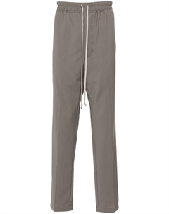 Зауженные брюки с кулиской, серый Rick owens