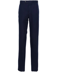 Зауженные брюки средней посадки, синий Incotex