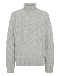 Джемпер фактурной вязки, серый Dsquared2