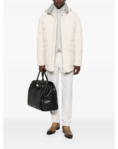 Куртка-пуховик с капюшоном, нейтральный Brunello cucinelli