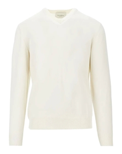 Свитер с V-образным вырезом, белый Ballantyne
