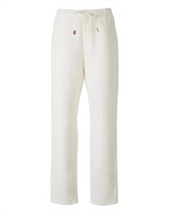 Брюки с завязками на талии, белый Canali