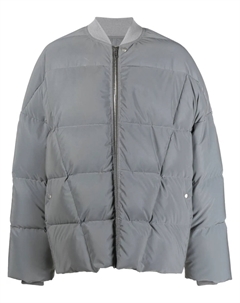 Пуховик без воротника, серый Rick owens