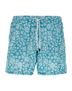 Шорты для плавания с цветочным принтом, синий Barba