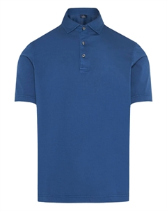 Рубашка-поло из хлопка, синий Barba