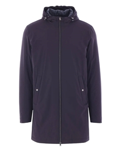 Легкое пальто с капюшоном, синий Herno