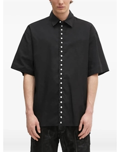 Рубашка с короткими рукавами, украшенная жемчугом, черный Ambush