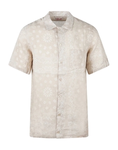 Рубашка с короткими рукавами и принтом банданы, нейтральный Mc2 saint barth