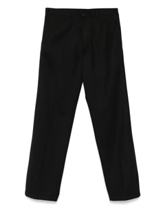 Брюки с треугольным логотипом, черный Prada