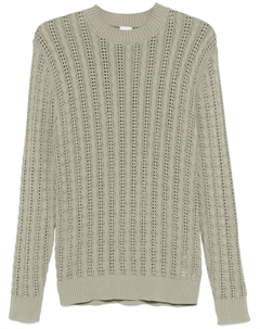 Свитер фактурной вязки, зеленый Eleventy