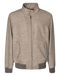 Куртка с воротником-стойкой, коричневый Fay