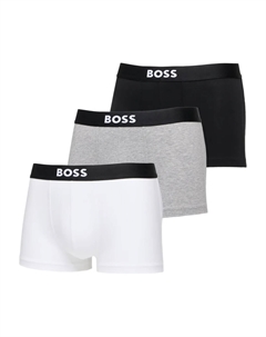 Трусы-боксеры с логотипом (набор из трех штук), черный Hugo