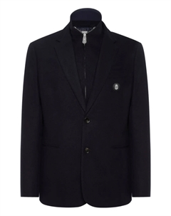 Пиджак с нашивкой-логотипом, синий Billionaire