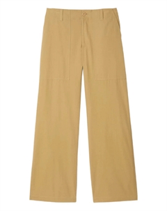 Хлопковые брюки с накладными карманами, желтый Sandro