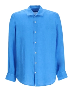 Льняная рубашка, синий Mc2 saint barth