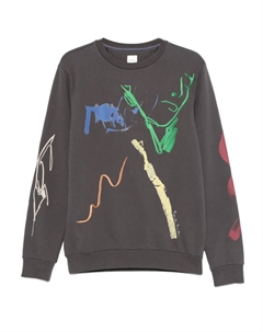 Толстовка с принтом-коллажем, серый Paul smith