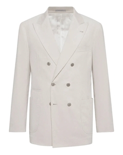 Двубортный пиджак, нейтральный Brunello cucinelli