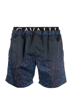 Плавки-шорты с логотипом, синий Roberto cavalli