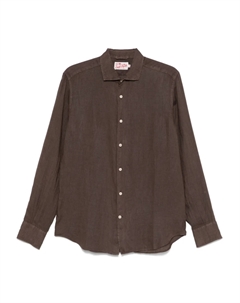 Льняная рубашка, коричневый Mc2 saint barth