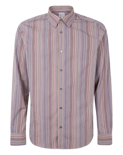 Разноцветная полосатая рубашка, розовый Paul smith