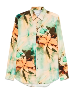 Рубашка с цветочным принтом, нейтральный Paul smith