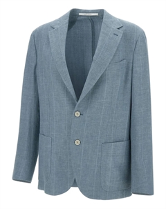 Пиджак в тонкую полоску, синий Eleventy