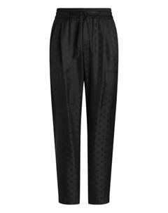 Жаккардовые брюки с узором, черный Dolce&gabbana
