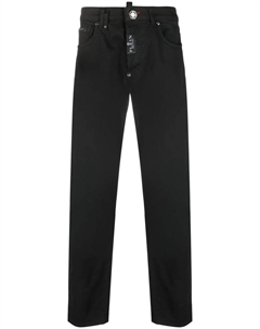 Прямые джинсы с заниженной талией, черный Philipp plein