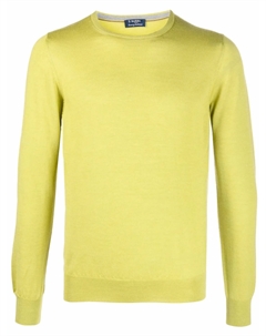 Джемпер тонкой вязки, зеленый Barba