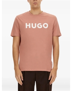 Футболка с логотипом, розовый Hugo